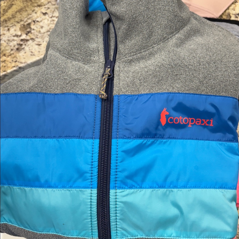 Cotopaxi Gray Fleece Jacket, Pool Party blue color way, M - Picture 10 of 10
